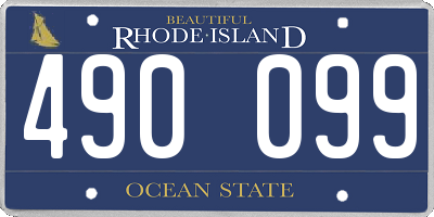 RI license plate 490099