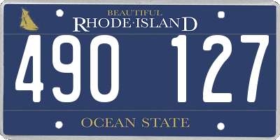 RI license plate 490127