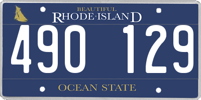 RI license plate 490129