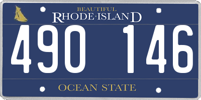 RI license plate 490146
