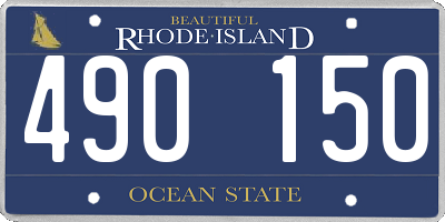 RI license plate 490150