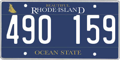 RI license plate 490159