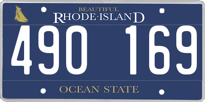 RI license plate 490169