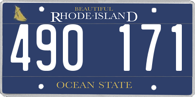 RI license plate 490171
