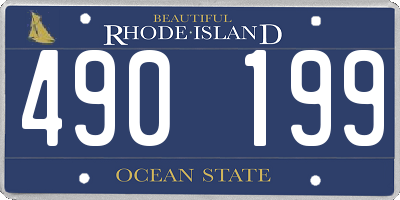 RI license plate 490199