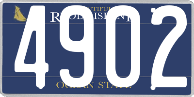 RI license plate 4902