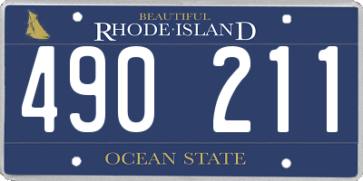 RI license plate 490211