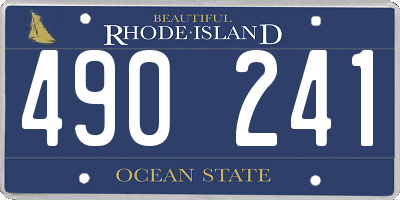 RI license plate 490241