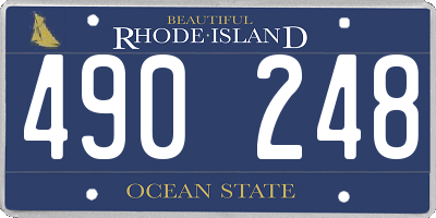 RI license plate 490248
