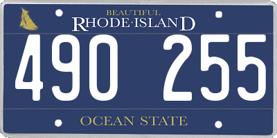RI license plate 490255