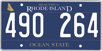 RI license plate 490264