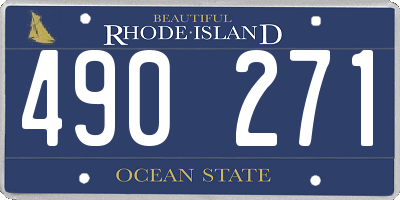RI license plate 490271