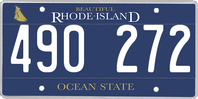 RI license plate 490272
