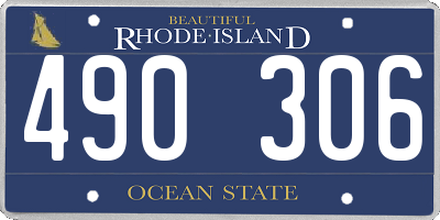 RI license plate 490306