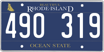 RI license plate 490319