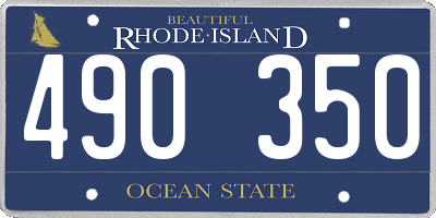 RI license plate 490350