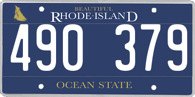 RI license plate 490379