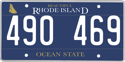 RI license plate 490469