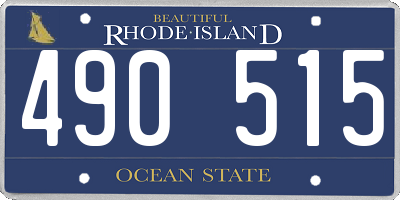 RI license plate 490515