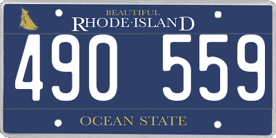 RI license plate 490559