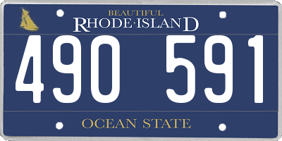 RI license plate 490591