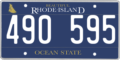 RI license plate 490595