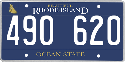 RI license plate 490620