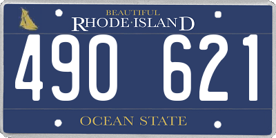 RI license plate 490621