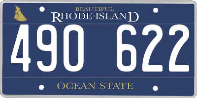 RI license plate 490622