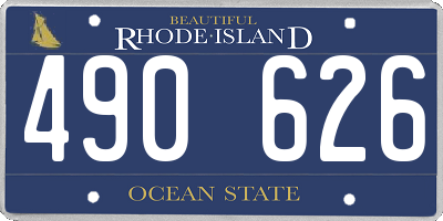 RI license plate 490626