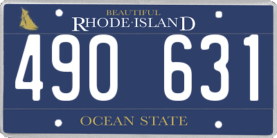 RI license plate 490631