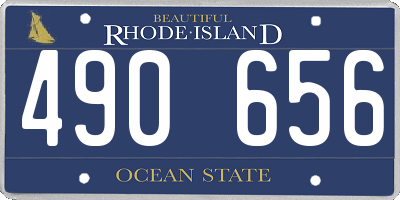 RI license plate 490656