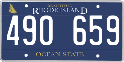 RI license plate 490659