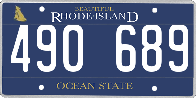 RI license plate 490689