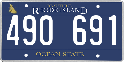 RI license plate 490691