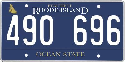 RI license plate 490696