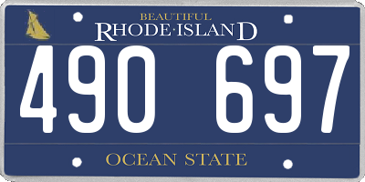 RI license plate 490697
