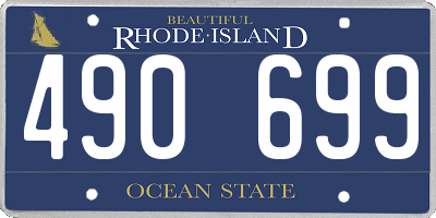 RI license plate 490699