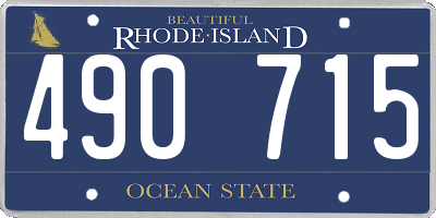 RI license plate 490715