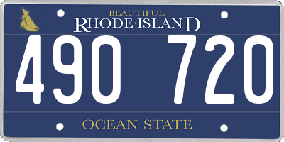 RI license plate 490720