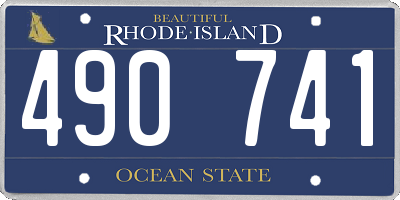 RI license plate 490741