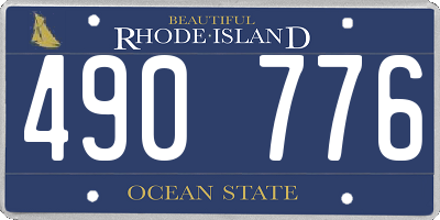 RI license plate 490776