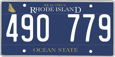 RI license plate 490779