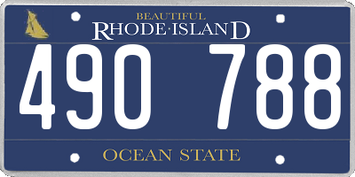 RI license plate 490788