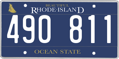 RI license plate 490811
