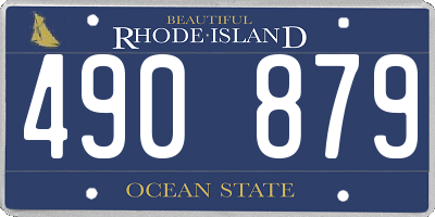 RI license plate 490879