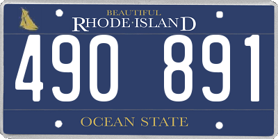 RI license plate 490891