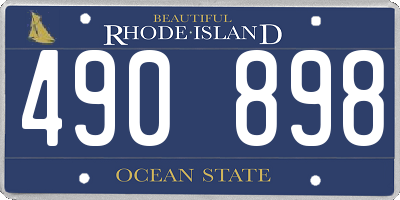 RI license plate 490898