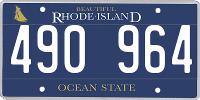 RI license plate 490964