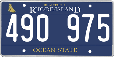 RI license plate 490975